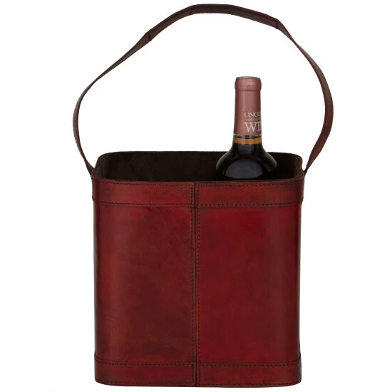 Cheap ๐ Studio 350 Leather Modern Wine Holder - 9 X 9 X 17 Black ๐ฏ - Image 7