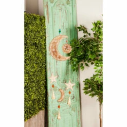 New ๐ Studio 350 Gold Mango Wood Eclectic Windchime 27 X 7 X 1 โ๏ธ