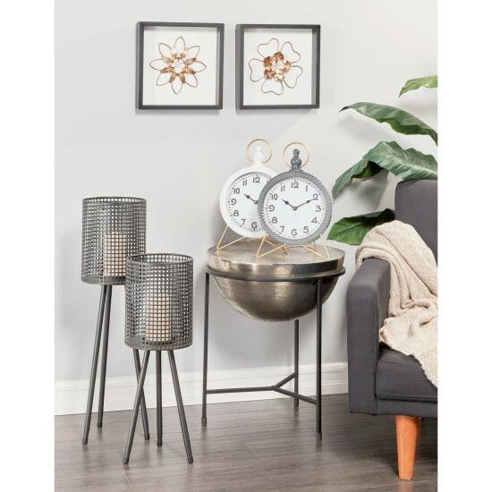 New 😍 Studio 350 Black MDF Contemporary Wall Decor Floral And Botanical (Set Of 2) ⭐ - Image 5