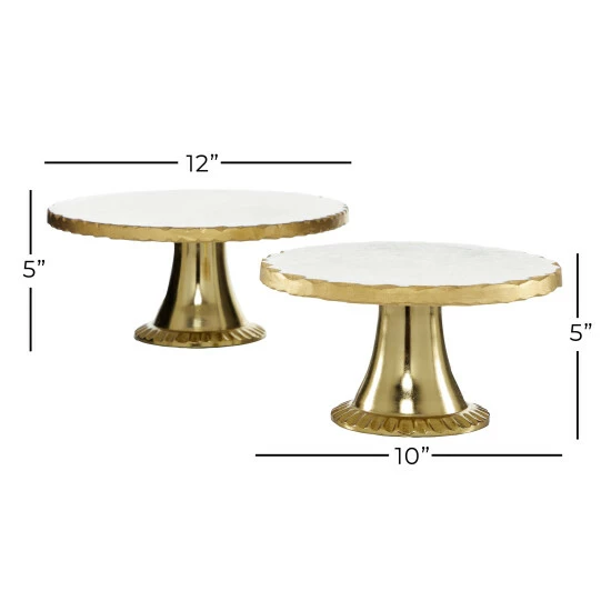 Flash Sale 😉 Studio 350 Wood Natural Cake Stand (Set Of 2) - S/2 12", 10"W White ❤️ - Image 8