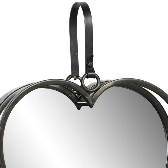 Best deal 🌟 Studio 350 Heart-Shaped Metal Wall Sconce Mirror Candle Holders With Leather Straps 20.5" X 25.5" - 21 X 4 X 26 😍 - Image 5