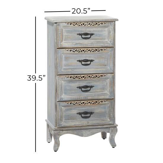 Budget 💯 Studio 350 Grey Metal Vintage Cabinet 40 X 21 X 13 - 21 X 13 X 40 🎉 - Image 7