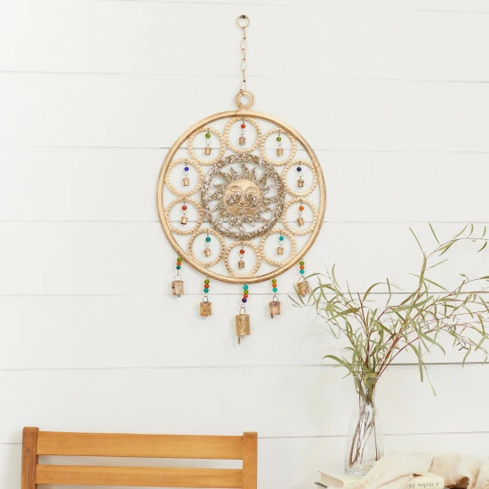 Top 10 🔔 Studio 350 Gold Iron Eclectic Windchime 27 X 15 X 1 - 15 X 1 X 27 👍