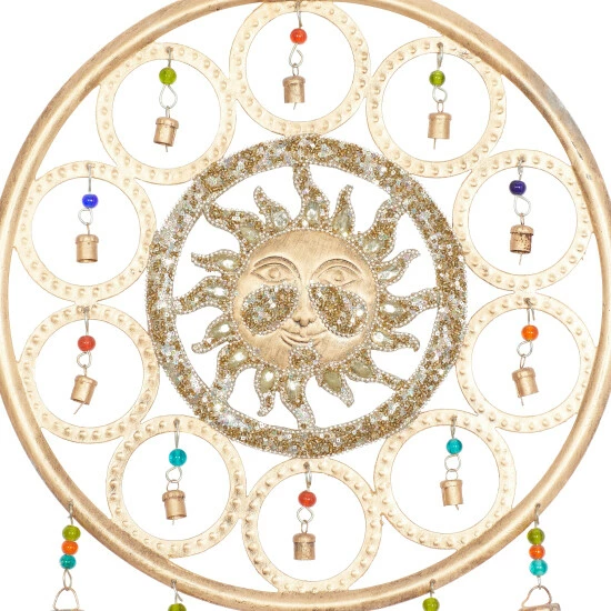 Top 10 🔔 Studio 350 Gold Iron Eclectic Windchime 27 X 15 X 1 - 15 X 1 X 27 👍 - Image 4