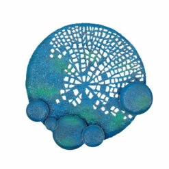 New 🎁 Studio 350 Blue Metal Modern Wall Decor 40 X 40 X 2 ⌛