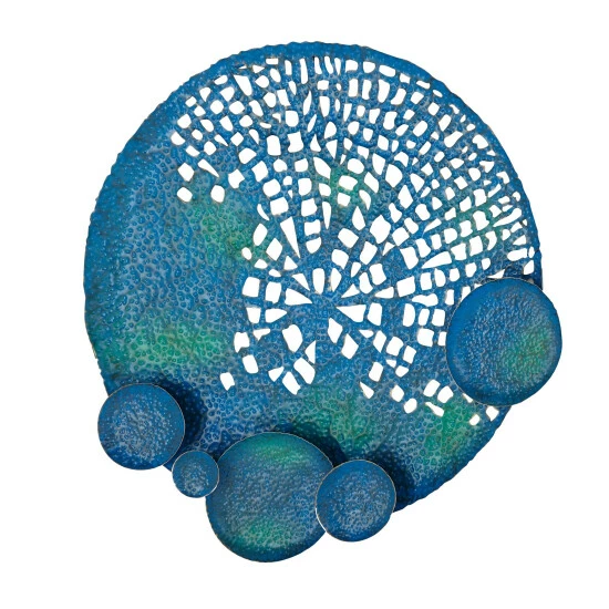 New ๐ Studio 350 Blue Metal Modern Wall Decor 40 X 40 X 2 โ - Image 3