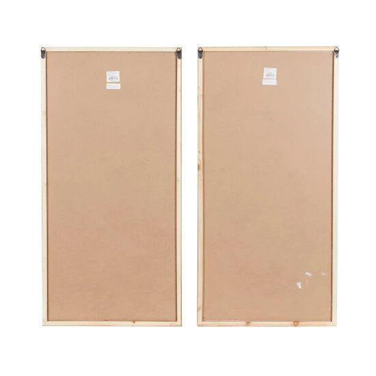 Hot Sale 🥰 Studio 350 Brown Wood Farmhouse Framed Wall Art Wine & Champagne (Set Of 2) - 20 X 2 X 40 🧨 - Image 7