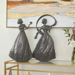 Cheapest 🔥 Studio 350 Grey Resin Traditional Sculpture (Set Of 2) - S/2 22", 20"H 🧨