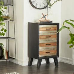 Discount 👏 Studio 350 Black MDF Modern Cabinet - 19 X 15 X 34 🌟