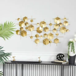 Best Sale ⌛ Studio 350 Glam Gold Iron Wall Decor 😍