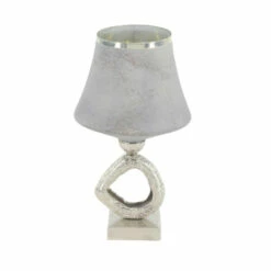 Brand new 👏 Studio 350 Silver Glass Natural Candle Holder 16 X 9 X 7 🔔