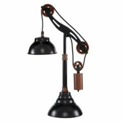 Buy ๐ Studio 350 Black Metal Industrial Table Lamp 24 X 13 X 8 - 13 X 8 X 24 ๐งจ