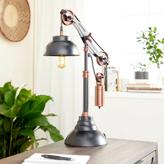 Buy ๐ Studio 350 Black Metal Industrial Table Lamp 24 X 13 X 8 - 13 X 8 X 24 ๐งจ - Image 2