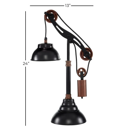 Buy ๐ Studio 350 Black Metal Industrial Table Lamp 24 X 13 X 8 - 13 X 8 X 24 ๐งจ - Image 6