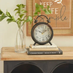 Buy ❤️ Studio 350 Brown Iron Vintage Clock No Theme 9 X 6 X 3 - 6 X 3 X 9Round 😉