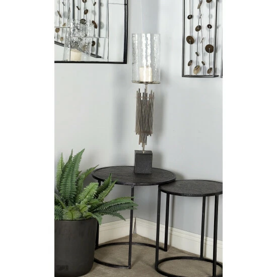 Brand new ๐ Studio 350 Silver Metal Natural Candle Holder 32 X 7 X 7 ๐ - Image 6