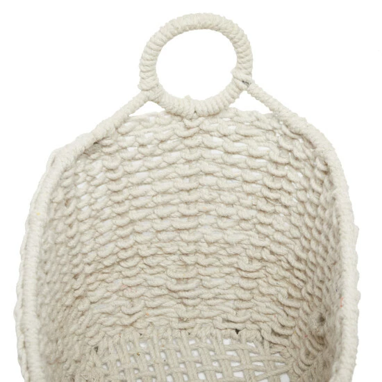 Coupon 🥰 Studio 350 Cotton Bohemian Storage Basket (Set Of 2) White ⌛ - Image 5
