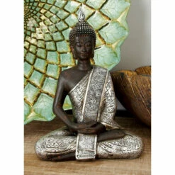 Deals 👏 Studio 350 Black Polystone Bohemian Sculpture Buddha - 6 X 4 X 8 🤩