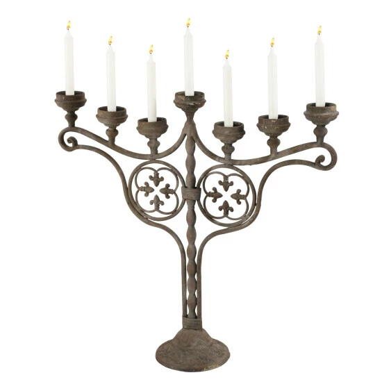 Hot Sale ✨ Studio 350 Light Brown Metal Vintage Candelabra - 29 X 7 X 28 🥰 - Image 2