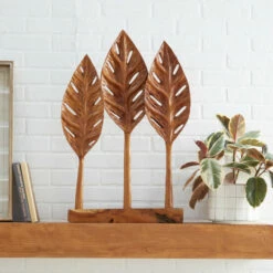 Deals ⭐ Studio 350 Brown Teak Wood Coastal Sculpture Abstract 30 X 20 X 3 - 20 X 3 X 30 🥰