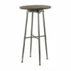 New 👍 Studio 350 Brown Metal Industrial Accent Table - 24 X 24 X 42 💯