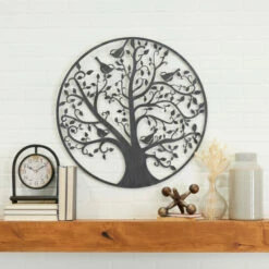 Outlet 😀 Studio 350 Grey Metal Bohemian Botanical Wall Decor ❤️