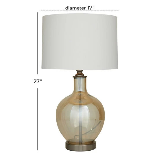 Best reviews of ✨ Studio 350 White Polyester Traditional Table Lamp - 17 X 17 X 27 ⌛ - Image 6