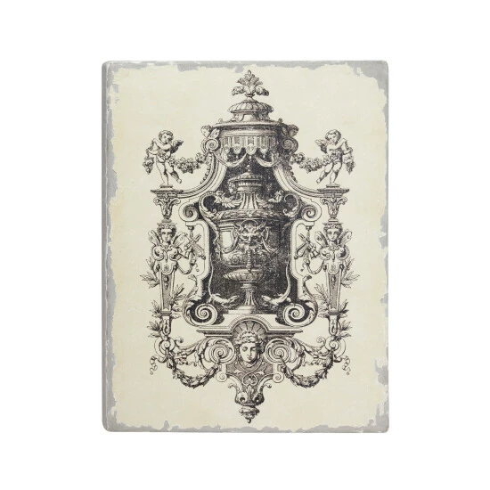 Cheap 👏 Studio 350 23.5 X 32 White Vintage Cherub Angel & Chandelier Wood Wall Decor - 24 X 2 X 32 ⭐ - Image 2