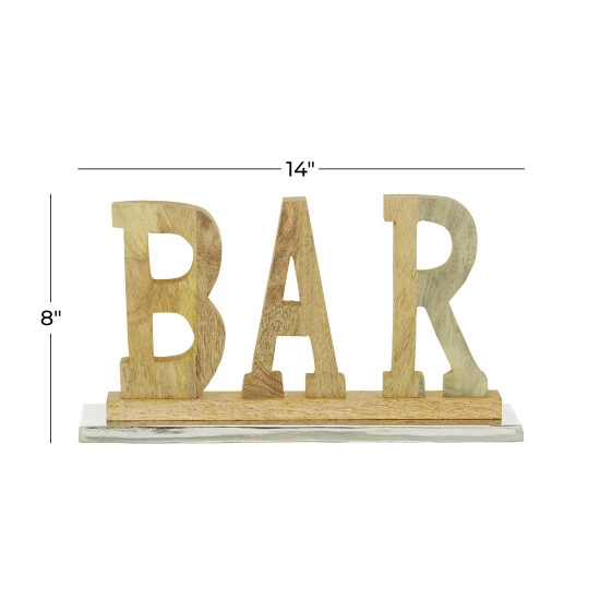 Buy ๐ Studio 350 Brown Wood Natural Decorative Sign 8 X 14 X 2 - 14 X 2 X 8 ๐งจ - Image 5