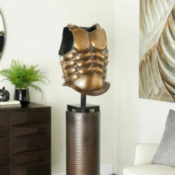 Best Sale 👏 Studio 350 Bronze Iron Vintage Armor - 12 X 16 X 27 😍