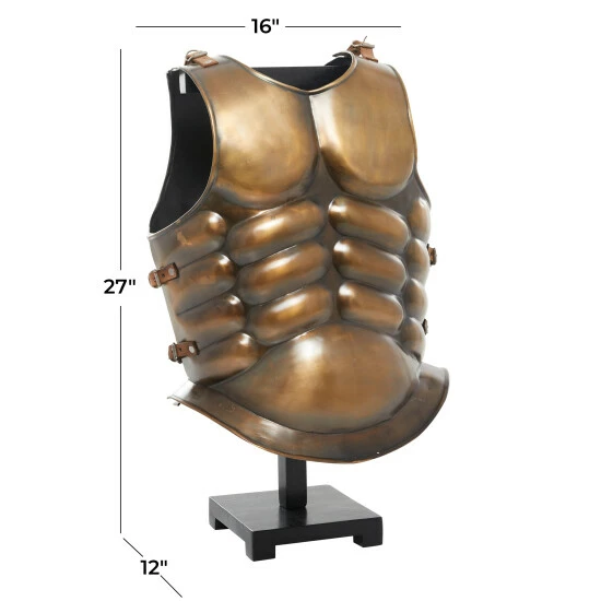 Best Sale 👏 Studio 350 Bronze Iron Vintage Armor - 12 X 16 X 27 😍 - Image 6