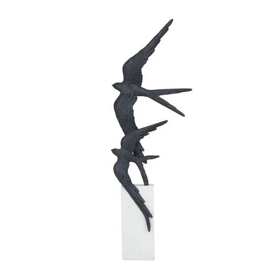 Flash Sale 🎉 Studio 350 Polystone Modern Birds Sculpture - 7 X 3 X 20 Black 🌟 - Image 8