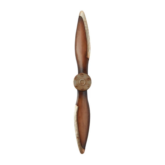Brand new ⌛ Studio 350 Metal Industrial Propeller Wall Decor Brown ❤️ - Image 2