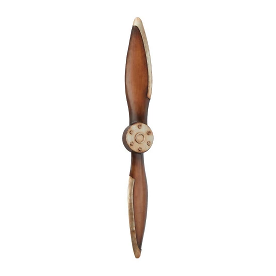 Brand new ⌛ Studio 350 Metal Industrial Propeller Wall Decor Brown ❤️ - Image 3