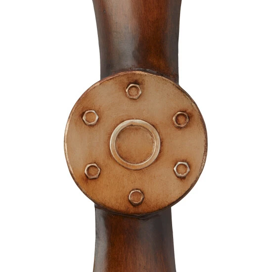 Brand new ⌛ Studio 350 Metal Industrial Propeller Wall Decor Brown ❤️ - Image 4