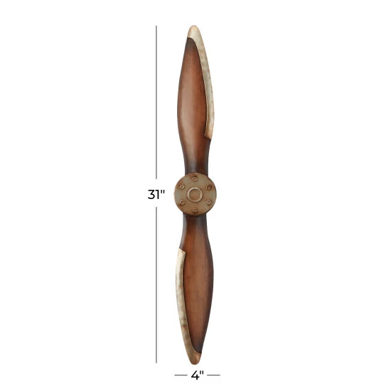 Brand new ⌛ Studio 350 Metal Industrial Propeller Wall Decor Brown ❤️ - Image 6