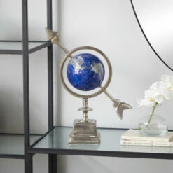 Hot Sale 🥰 Studio 350 Blue Aluminum Traditional Globe - 15x12x5 🎁