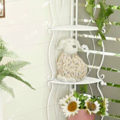 New โญ Studio 350 White Polystone Farmhouse Garden Sculpture 12 X 9 X 8 - 9 X 8 X 12 ๐