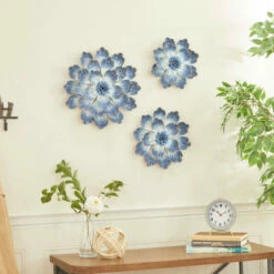 Coupon 🛒 Studio 350 Blue Iron Coastal Wall Decor (Set Of 3) 🎉