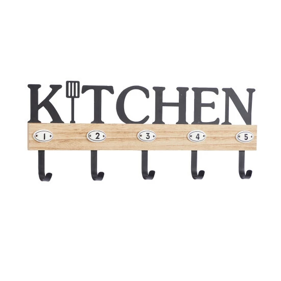 Hot Sale 😀 Studio 350 Brown Porcelain Farmhouse Wall Hook 9 X 24 X 2 - 24 X 2 X 9 ⭐ - Image 3