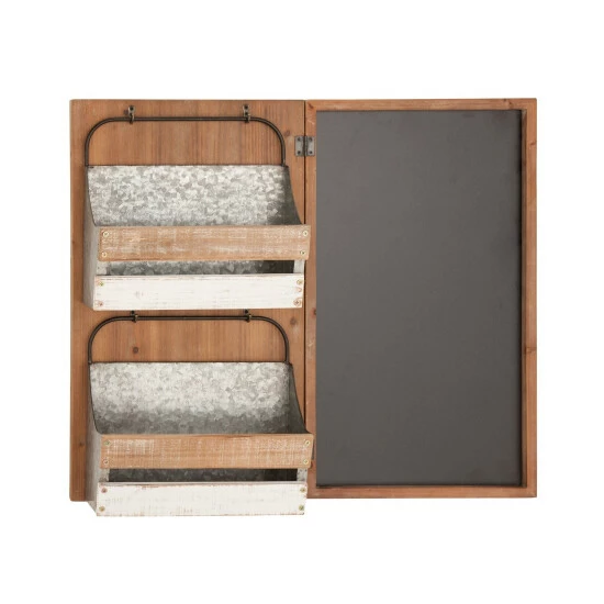 Best Sale ❤️ Studio 350 Brown Fir Farmhouse Magazine Rack Holder 23 X 28 X 6 - 28 X 6 X 23 ⭐