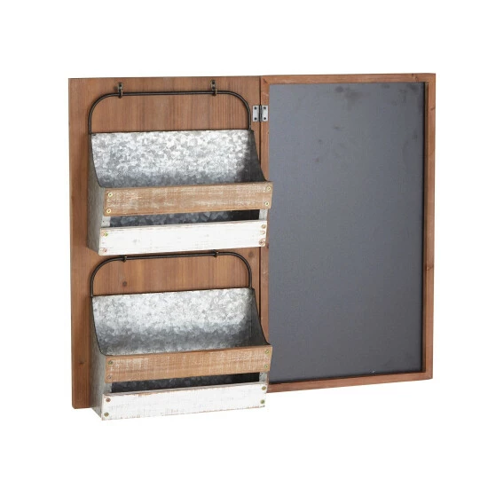 Best Sale ❤️ Studio 350 Brown Fir Farmhouse Magazine Rack Holder 23 X 28 X 6 - 28 X 6 X 23 ⭐ - Image 3