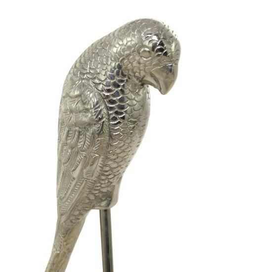 New 🛒 Studio 350 Silver Aluminum Eclectic Bird Sculpture ( Set Of 2) - S/2 35", 29"H 😉 - Image 4