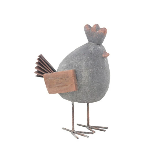 Top 10 🌟 Studio 350 Grey Polystone Rustic Garden Sculpture Rooster 18 X 10 X 15 - 10 X 15 X 18 🥰 - Image 2