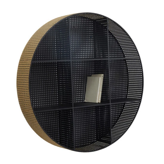 Best Sale ✨ Studio 350 Black Metal Modern Wall Shelf - 32 X 6 X 32 ⭐ - Image 2