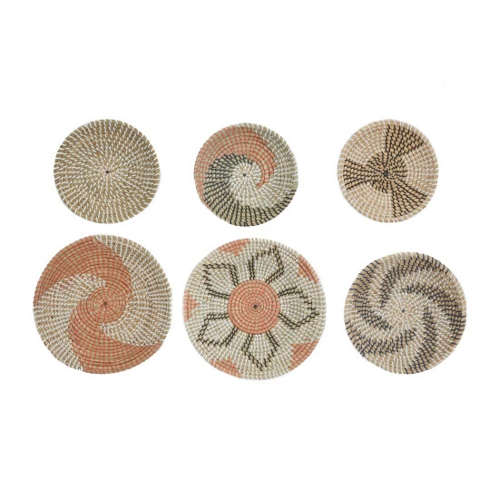 Best Pirce 😉 Studio 350 Brown Seagrass Eclectic Wall Decor (Set Of 6) 🛒 - Image 4