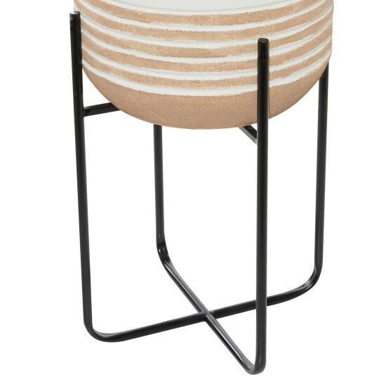 Best reviews of 👍 Studio 350 White Iron Farmhouse Planter (Set Of 3) - 14 X 14 X 28Round ❤️ - Image 4