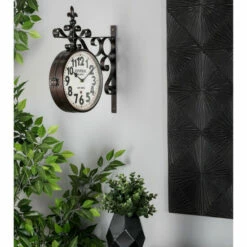 Deals ⌛ Studio 350 Black Iron Vintage Wall Clock No Theme 16 X 15 X 3 ✔️