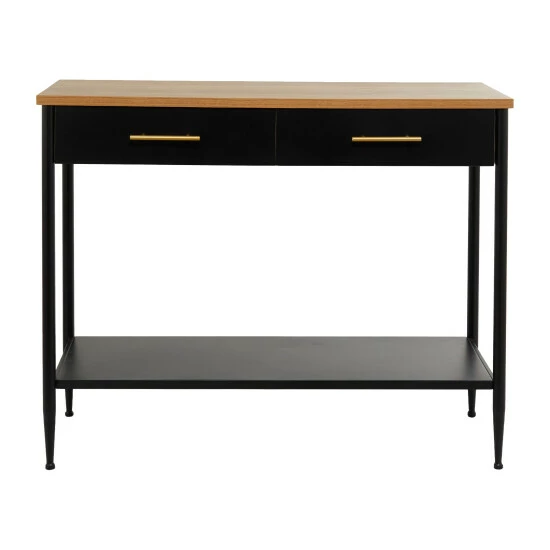 Best deal ๐ Studio 350 Brown Metal Contemporary Console Table - 41 X 14 X 32 โ๏ธ - Image 2