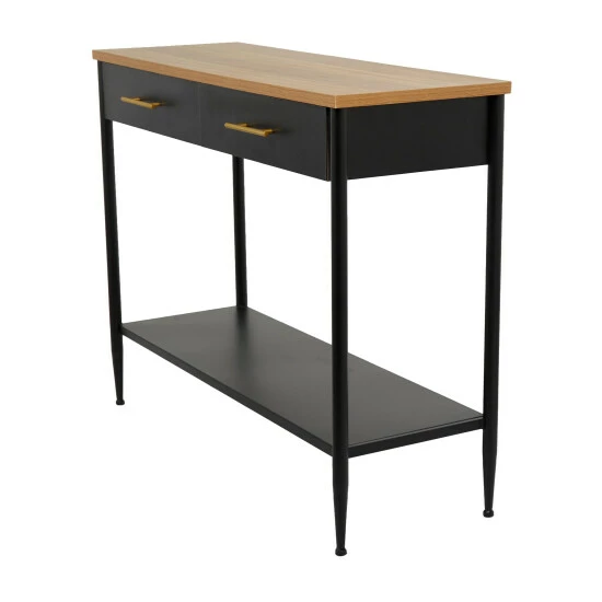 Best deal ๐ Studio 350 Brown Metal Contemporary Console Table - 41 X 14 X 32 โ๏ธ - Image 3